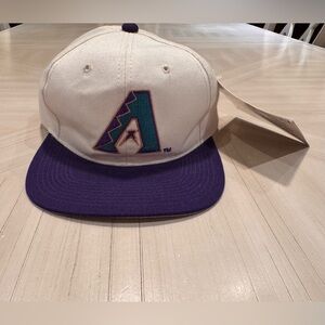 Vintage 90s Arizona Diamondbacks Inaugural Era Snapback Hat MLB - NWT